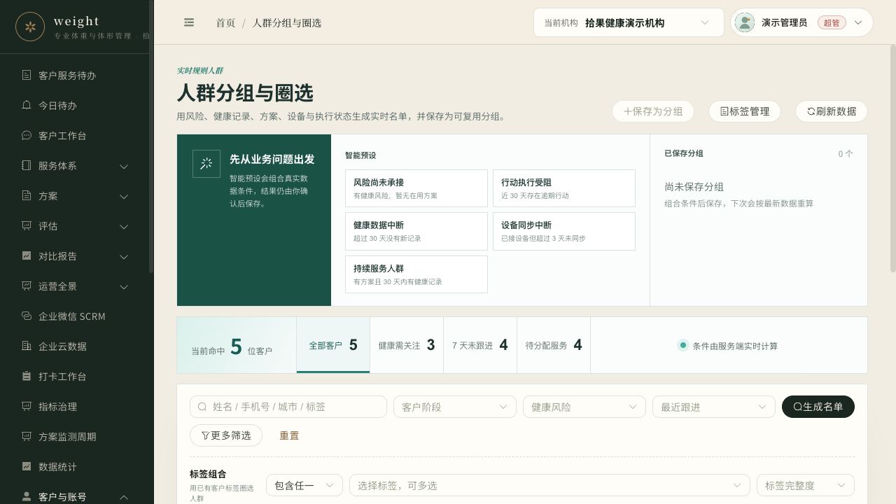 人群圈选